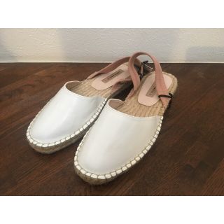 ザラ(ZARA)のZara ) エスパドリーユ ジュート ストラップ付き 37(サンダル)