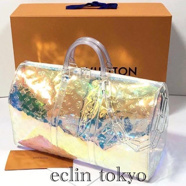 LOUIS VUITTON - ルイヴィトン 19SS キーポル50 バッグ ヴァージル アブロー プリズム