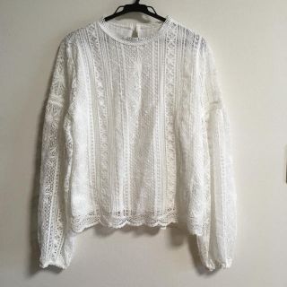 ページボーイ(PAGEBOY)の新品タグ付き ページボーイ ケミカルレースブラウス(シャツ/ブラウス(長袖/七分))