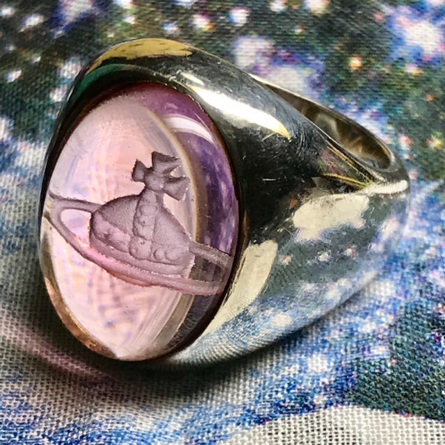 Vivienne Westwood - ヴィヴィアン ピンク カボション リング M Vivienne Westwood - ヴィヴィアン ピンク カボション リング M
