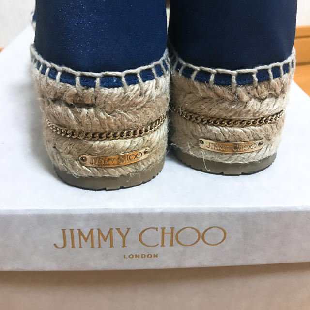 JIMMY CHOO(ジミーチュウ)の値下げ‼️ジミーチュウ JIMMY CHOO ウエッジサンダル 36 レディースの靴/シューズ(サンダル)の商品写真