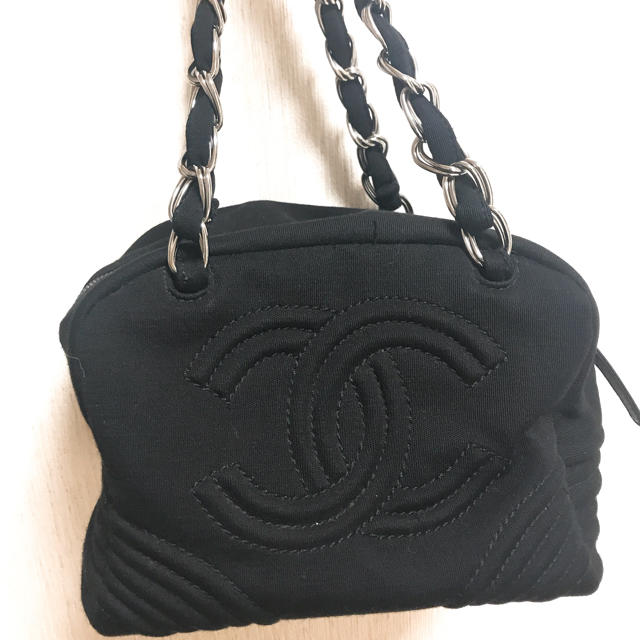 CHANEL シャネル  布チェーンバッグ