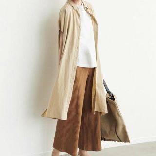 ユニクロ(UNIQLO)のユニクロ リネンブレンドロングシャツ(シャツ/ブラウス(半袖/袖なし))