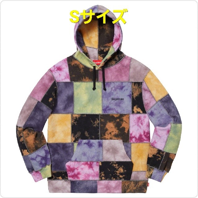 トップスSサイズ supreme Patchwork Tie Dye Hooded