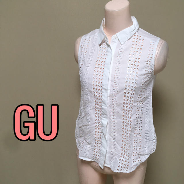 GU(ジーユー)のGU♡ノースリーブシャツ レディースのトップス(シャツ/ブラウス(半袖/袖なし))の商品写真