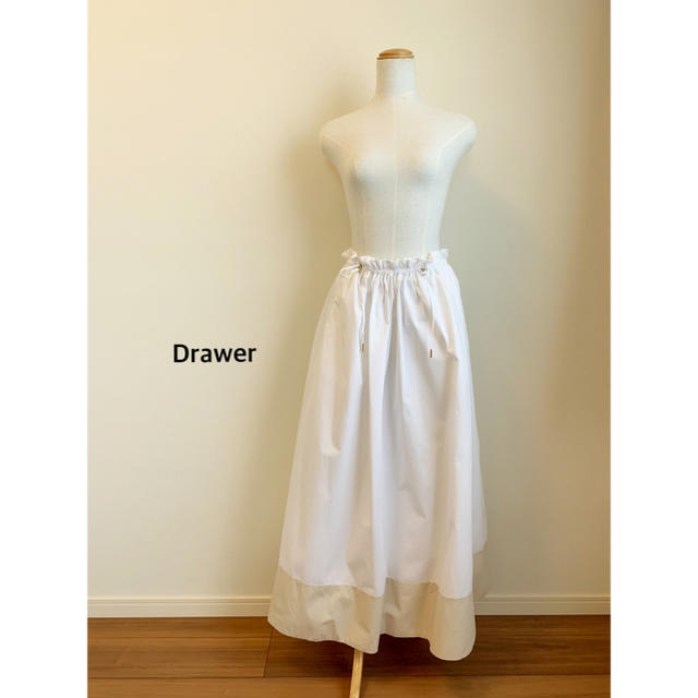 Drawer(ドゥロワー)のDrawer キリカエギャザー ロングスカート36 レディースのスカート(ロングスカート)の商品写真