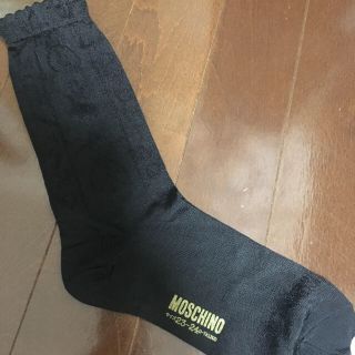 モスキーノ(MOSCHINO)のMOSCHINO ソックス 黒 シースルー(ソックス)