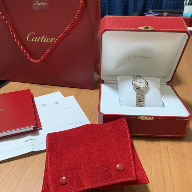 Cartier(カルティエ)のななママさん専用 カルティエバロンブルー  レディースのファッション小物(腕時計)の商品写真