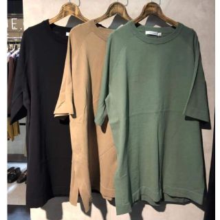 マウジー(moussy)のMOUSSY  ロングニットTシャツ(Tシャツ(半袖/袖なし))