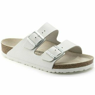 ビルケンシュトック(BIRKENSTOCK)のBlRKENSTOCK アリゾナ 白 サンダル 24㎝(サンダル)