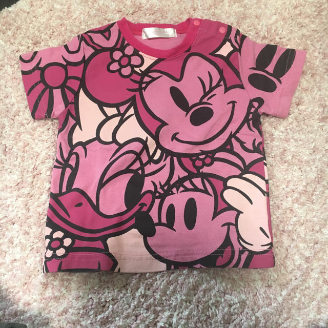 Disney(ディズニー)のミニー半袖シャツ キッズ/ベビー/マタニティのキッズ服女の子用(90cm~)(Tシャツ/カットソー)の商品写真