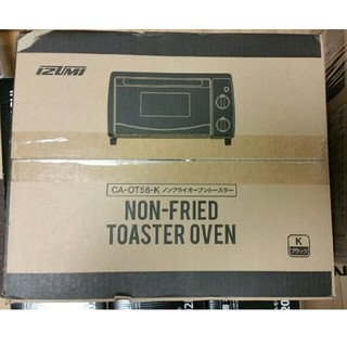 ノンフライ オーブントースター CA-OT56-K ブラック IZUMI(調理機器)