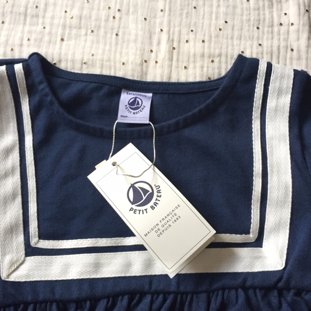 PETIT BATEAU(プチバトー)の☆小豆様 キッズ/ベビー/マタニティのキッズ服女の子用(90cm~)(ワンピース)の商品写真