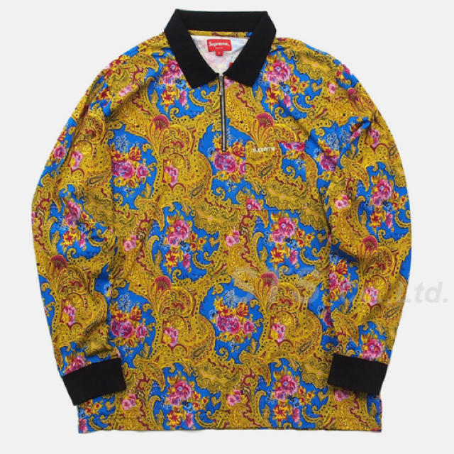 Supreme 17AW Paisley L/S Polo - Tシャツ/カットソー(七分/長袖)