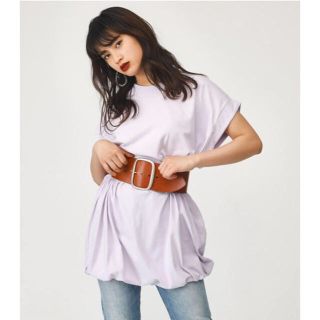 スライ(SLY)のSLY ROLL UP BIG TEE ROMPERS 新品タグ付き(Tシャツ(半袖/袖なし))