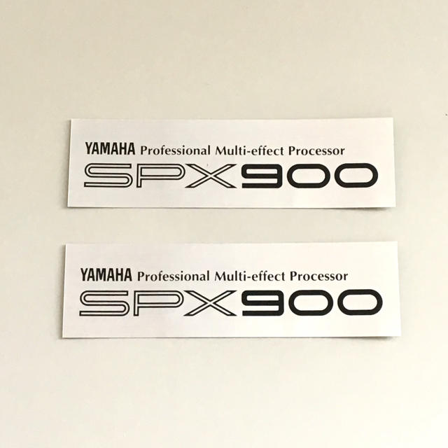 ヤマハ(ヤマハ)のYAMAHA ヤマハ プロセッサー ステッカー 2枚組 楽器のレコーディング/PA機器(エフェクター)の商品写真