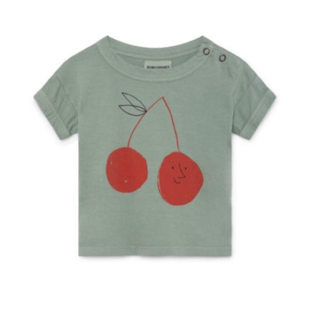 bobo chose(ボボチョース)のBOBO CHOSES チェリー柄Tシャツ 新品 キッズ/ベビー/マタニティのキッズ服男の子用(90cm~)(Tシャツ/カットソー)の商品写真