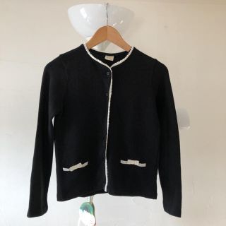 ザラキッズ(ZARA KIDS)のZARA   kids   １３歳用  黒シンプルカーディガン！(カーディガン)