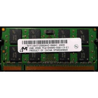 Micron ノートPC用メモリ DDR2 2GB 1枚 動作確認済(PCパーツ)