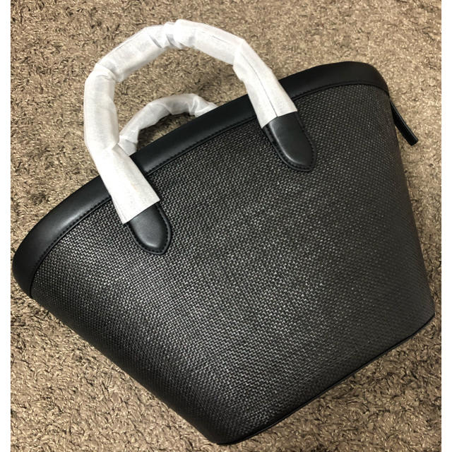 トレフォイル 【超美品】VASIC レザーコンビ マルシェミニバッグ かご