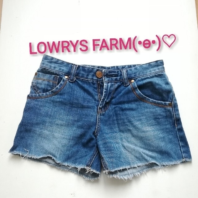 LOWRYS FARM(ローリーズファーム)のお値下げ　LOWRYS FARM　ローリーズファーム　デニムショートパンツ レディースのパンツ(ショートパンツ)の商品写真