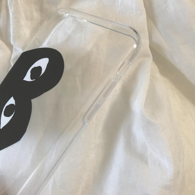 COMME des GARCONS(コムデギャルソン)のギャルソン ♡ iphoneケース X/XS シンプル クリア ハート スマホ/家電/カメラのスマホアクセサリー(iPhoneケース)の商品写真