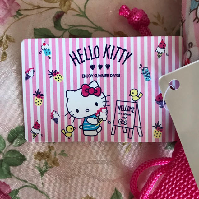 ハローキティ(ハローキティ)の新品☆Sanrio サンリオ ハローキティ シューズケース シューズバッグ キッズ/ベビー/マタニティのこども用バッグ(シューズバッグ)の商品写真