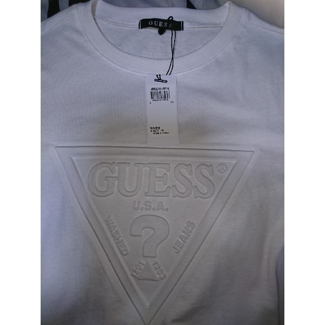 GUESS(ゲス)の【レゲェ野郎☆様専用】GUESS エンボス加工 ロンＴ メンズのトップス(Tシャツ/カットソー(七分/長袖))の商品写真