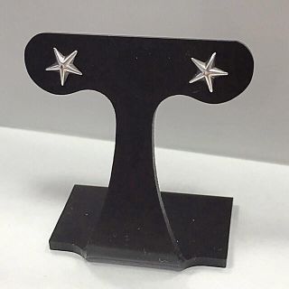 スタッズみたいな星ピアス 14金ホワイト(ピアス)