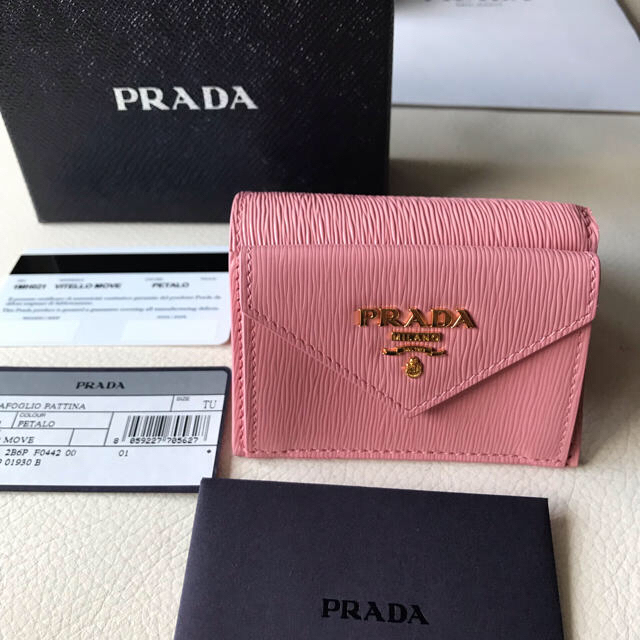 プラダPRADA  ☆新品☆ 大人気のミニ財布 三つ折り コンパクトウォレット☆ 1