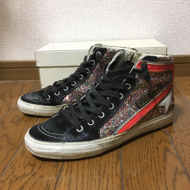 GOLDEN GOOSE - GOLDEN GOOSE ハイカット スニーカー グリッターマルチ ...