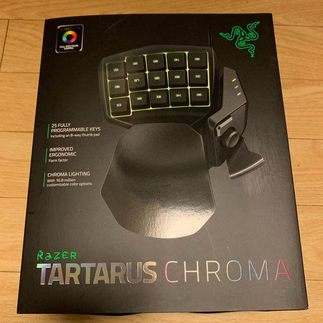 PlayStation4(プレイステーション4)のRazer Tartarus Chroma 左手用キーパッド スマホ/家電/カメラのPC/タブレット(PC周辺機器)の商品写真