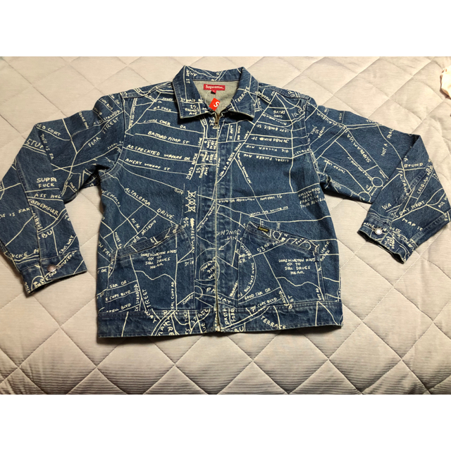 Supreme(シュプリーム)のsupreme Gonz Map Work Jacket  ワークジャケット メンズのジャケット/アウター(Gジャン/デニムジャケット)の商品写真