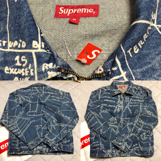 Supreme(シュプリーム)のsupreme Gonz Map Work Jacket  ワークジャケット メンズのジャケット/アウター(Gジャン/デニムジャケット)の商品写真