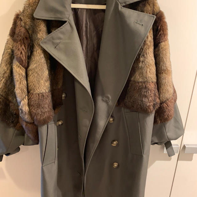 MURUA(ムルーア)のMURUA ロングダブルフレンチ  レディースのジャケット/アウター(ロングコート)の商品写真