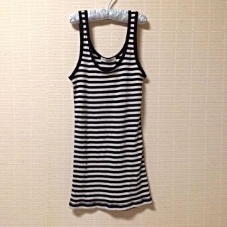 アズールバイマウジー(AZUL by moussy)のボーダー タンクトップ(タンクトップ)