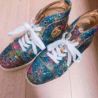 クリスチャンルブタン(Christian Louboutin)の【本日限定値下げ】ルブタン好きに！グリッタースニーカー(スニーカー)