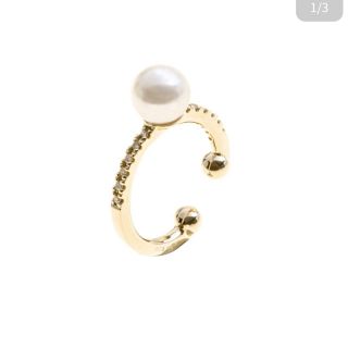 エストネーション(ESTNATION)の美品 hirotaka Akoya Pearl Diamond Ear Cuff(イヤーカフ)