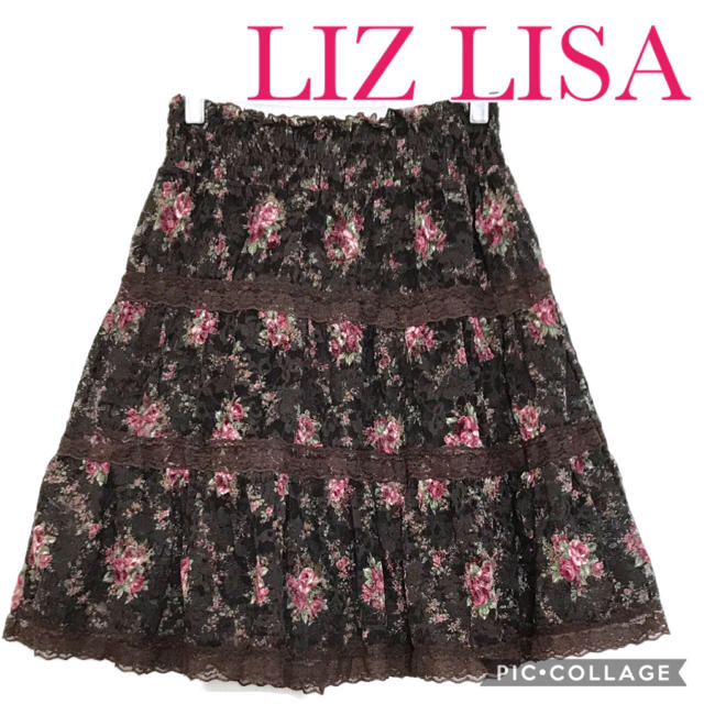 LIZ LISA(リズリサ)のリズリサ レース切り替えスカート レディースのスカート(ひざ丈スカート)の商品写真