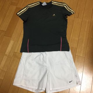 アディダス(adidas)のアディダスTシャツとナイキ短パン(ウェア)