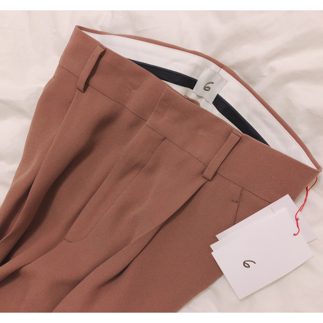 BEAUTY&YOUTH UNITED ARROWS(ビューティアンドユースユナイテッドアローズ)の6 roku NEW GEORGETTE TUCK PANTS 新色MOCA レディースのパンツ(カジュアルパンツ)の商品写真