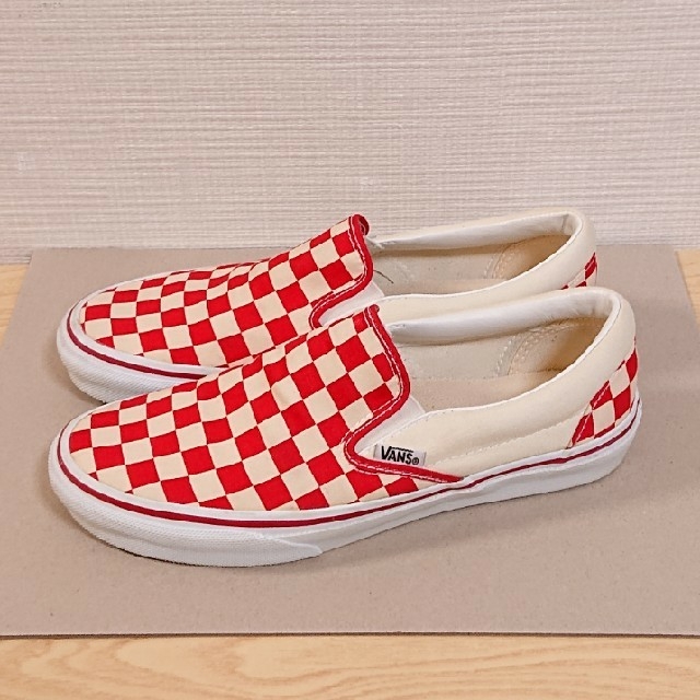 レア！vans  old  skool チェッカーボード　レーシングレッド