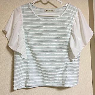 マジェスティックレゴン(MAJESTIC LEGON)の袖フリルTシャツ(Tシャツ(半袖/袖なし))