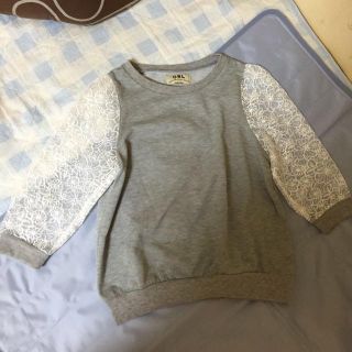 グレイル(GRL)のオーガンジーフラワー刺繍スリーブトップス(Tシャツ(長袖/七分))