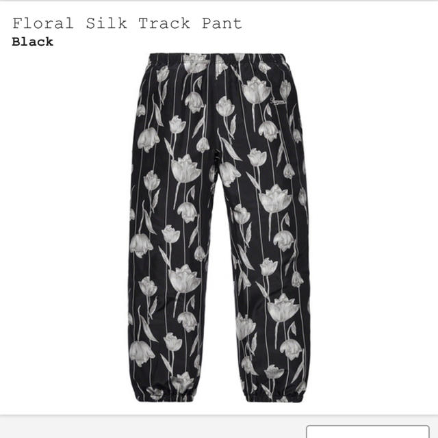 パンツS supreme Floral Silk Track Pant