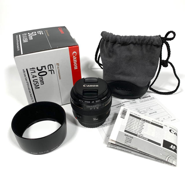 スマホ/家電/カメラキヤノン レンズ EF 50mm F1.4 USM