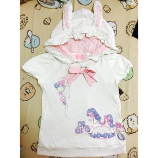 アンジェリックプリティー(Angelic Pretty)のAngelic pretty うさみみ半そでパーカー(パーカー)