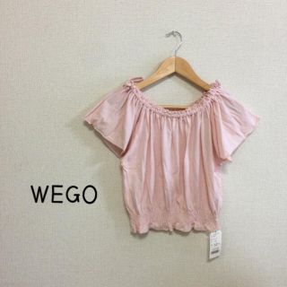 ウィゴー(WEGO)の【♡新品♡】リボンオフショルダー カットソー(カットソー(半袖/袖なし))