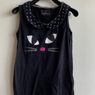 ルルギネス(LULU GUINNESS)の★ユニクロ＊UT★LULU GUINNESS＊猫ノースリーブＴ＊M(Tシャツ(半袖/袖なし))