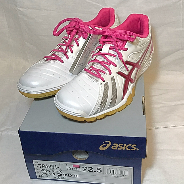 asics(アシックス)のアシックス 卓球シューズ 23.5cm 新品未使用品 スポーツ/アウトドアのスポーツ/アウトドア その他(卓球)の商品写真